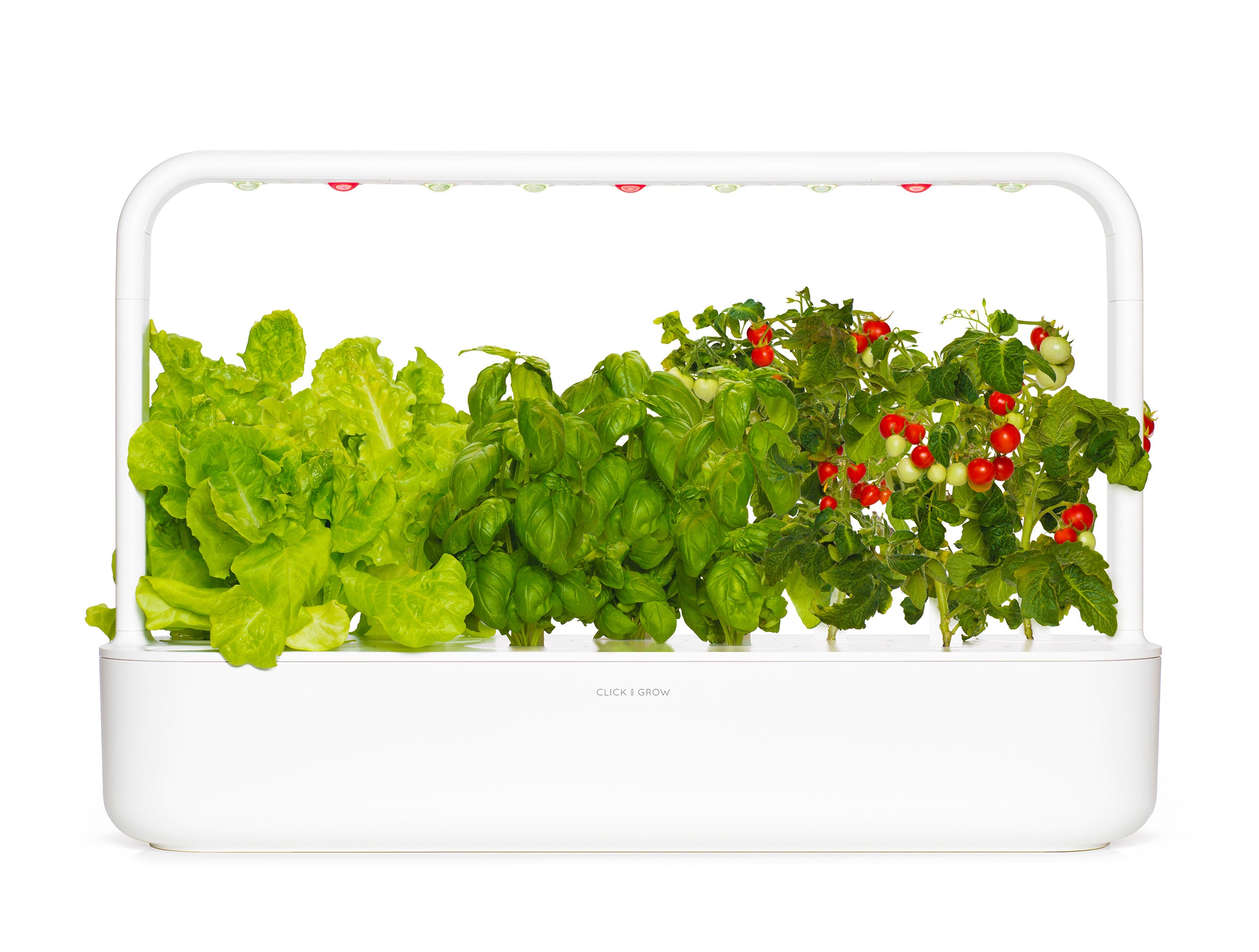 White Click & Grow Smart Garden 9 with nine plant positions