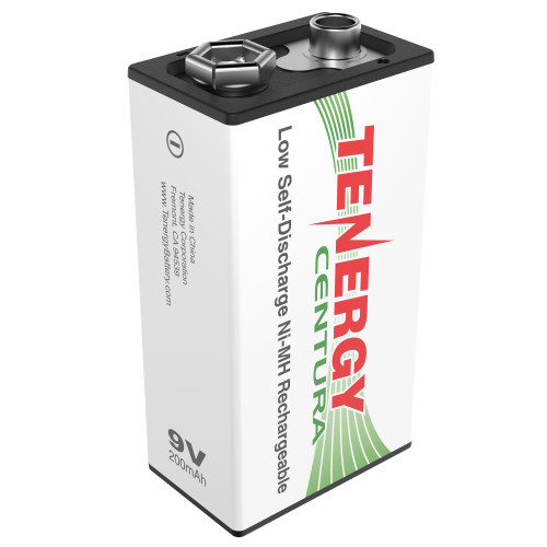 Tenergy Centura 9V-format 200mAh Rechargeable Battery