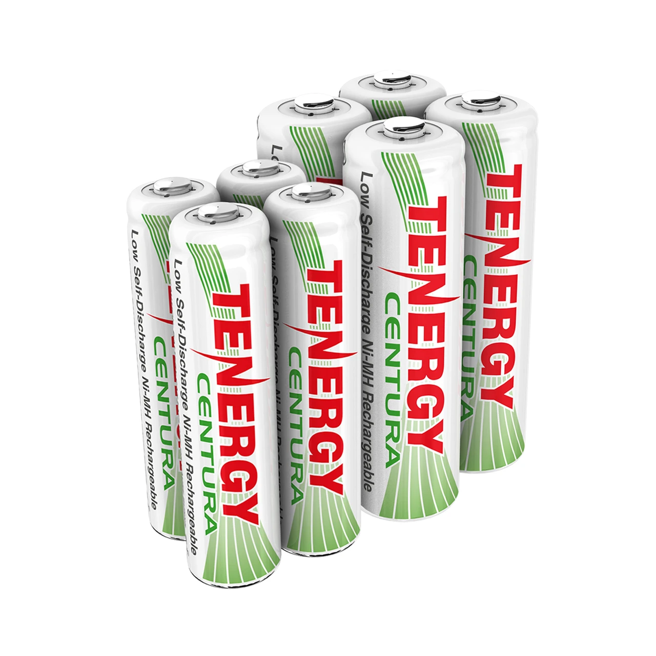 Tenergy Centura rechargeable batteries, four AA cells and four AAA cells